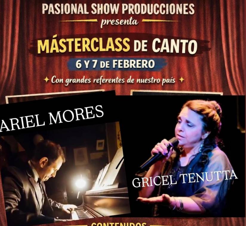 ARIEL MORES – MASTERCLASS & SHOW INTIMO JUNTO A GRICEL TENUTTA